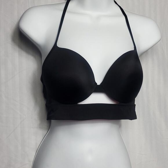 PINK Victoria's Secret Lace Bra / Swimsuit Top in Black - Picture 1 of 4